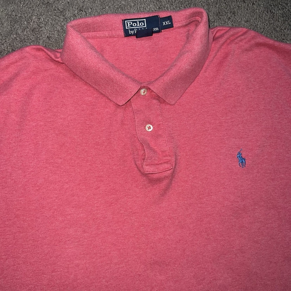 VTG Polo Ralph Lauren Classic Fit Soft Touch Red Polo Shirt Men's Size XXL New